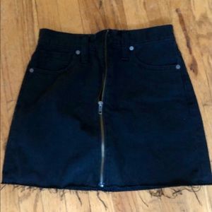 Black Jean Skirt -Madewell